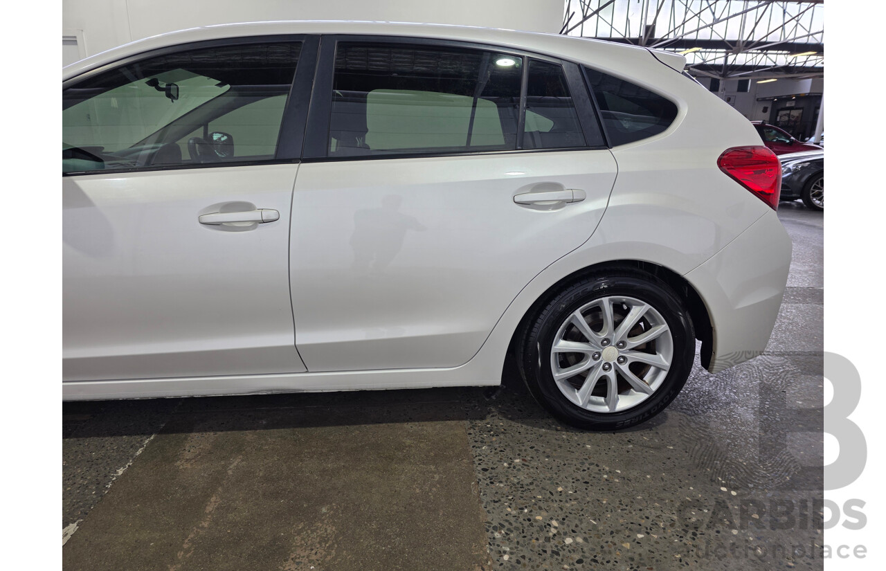 06/2012 Subaru Impreza 2.0i (AWD) MY12 5d Hatchback White 2.0L