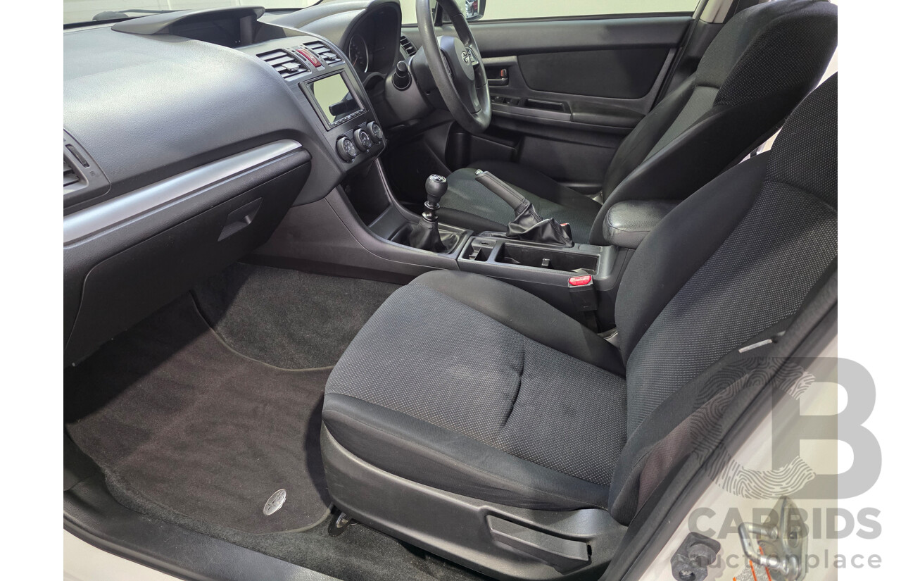 06/2012 Subaru Impreza 2.0i (AWD) MY12 5d Hatchback White 2.0L