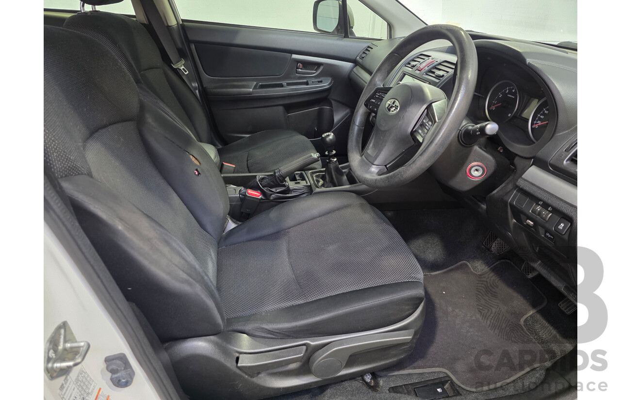 06/2012 Subaru Impreza 2.0i (AWD) MY12 5d Hatchback White 2.0L