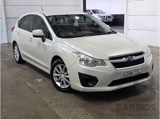 06/2012 Subaru Impreza 2.0i (AWD) MY12 5d Hatchback White 2.0L