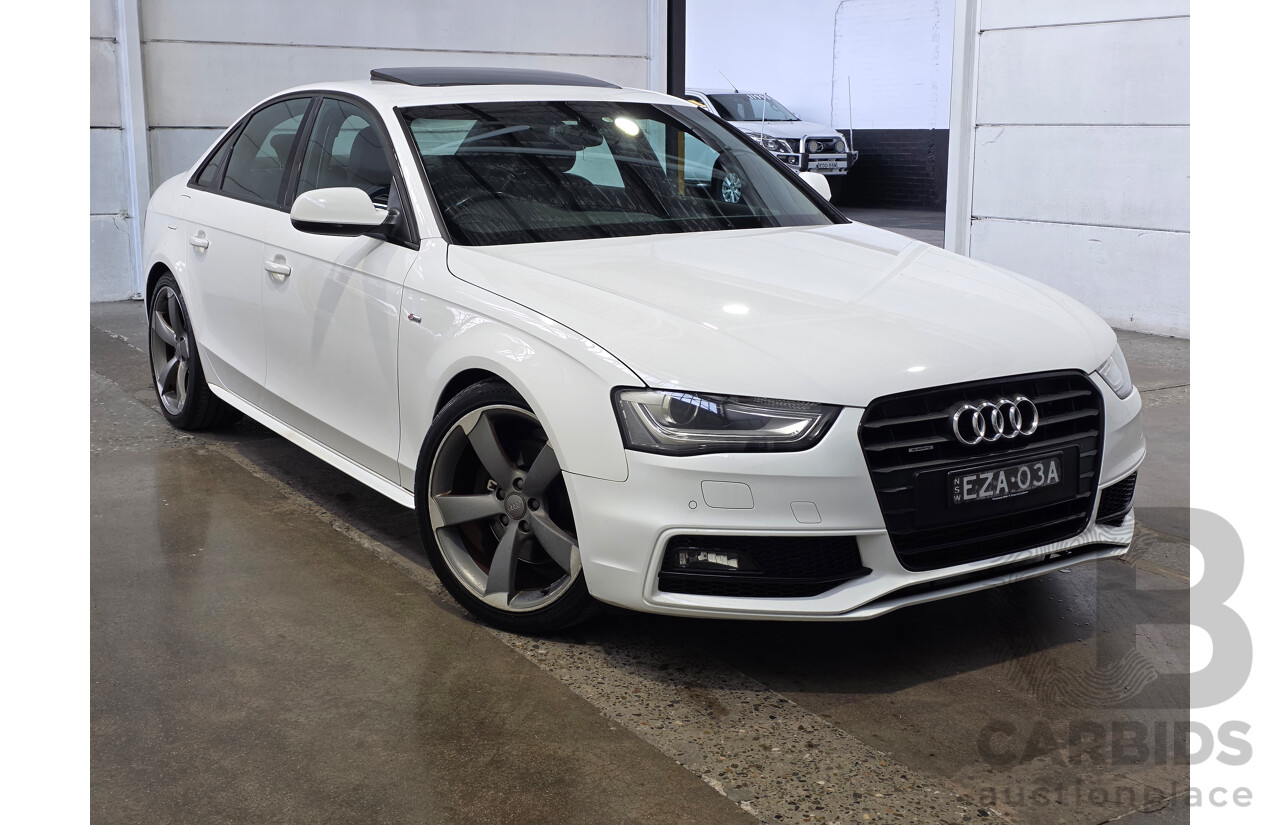 10/2013 Audi A4 2.0 TFSI QUATTRO AWD B8 (8K) MY14 4d Sedan White 2.0L