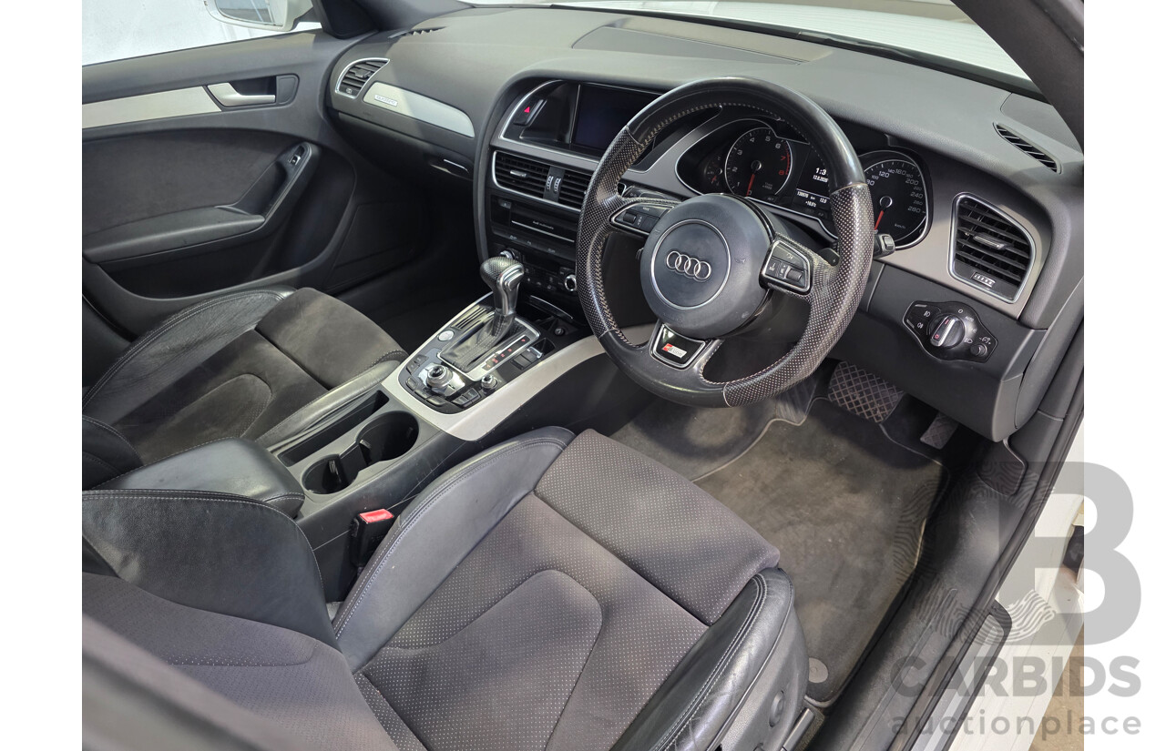 10/2013 Audi A4 2.0 TFSI QUATTRO AWD B8 (8K) MY14 4d Sedan White 2.0L
