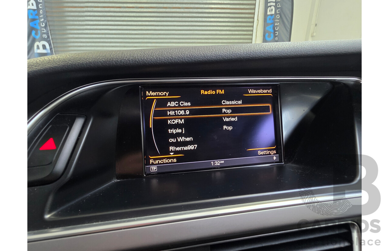 10/2013 Audi A4 2.0 TFSI QUATTRO AWD B8 (8K) MY14 4d Sedan White 2.0L