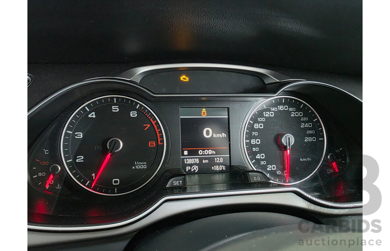 10/2013 Audi A4 2.0 TFSI QUATTRO AWD B8 (8K) MY14 4d Sedan White 2.0L