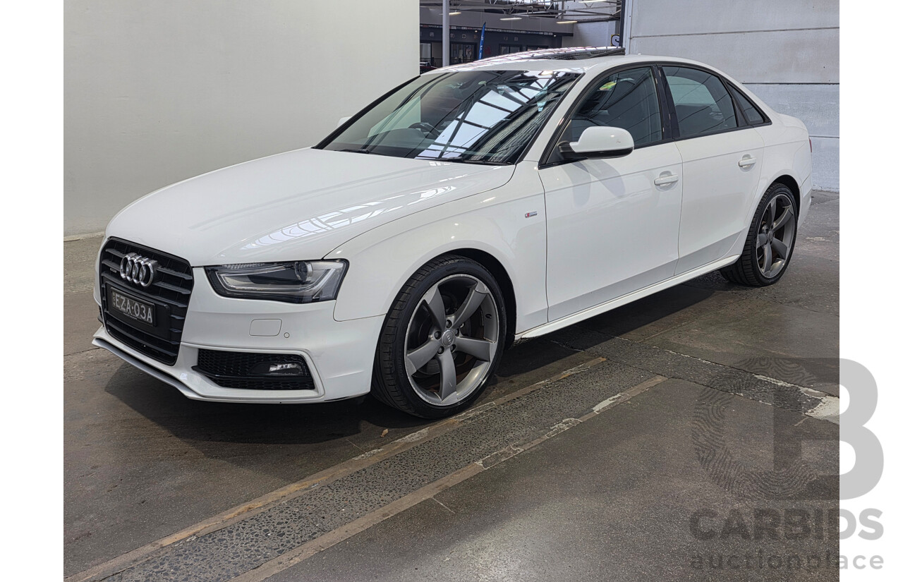 10/2013 Audi A4 2.0 TFSI QUATTRO AWD B8 (8K) MY14 4d Sedan White 2.0L
