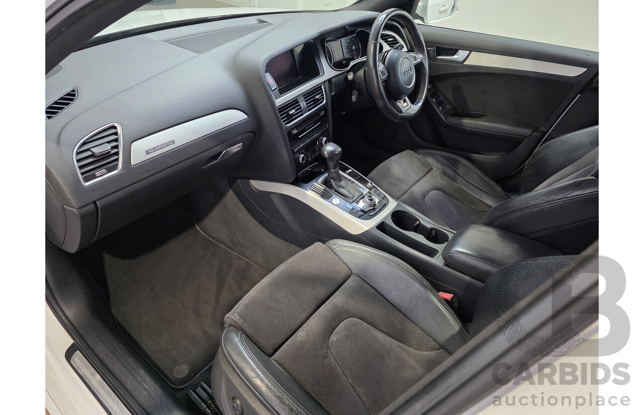 10/2013 Audi A4 2.0 TFSI QUATTRO AWD B8 (8K) MY14 4d Sedan White 2.0L