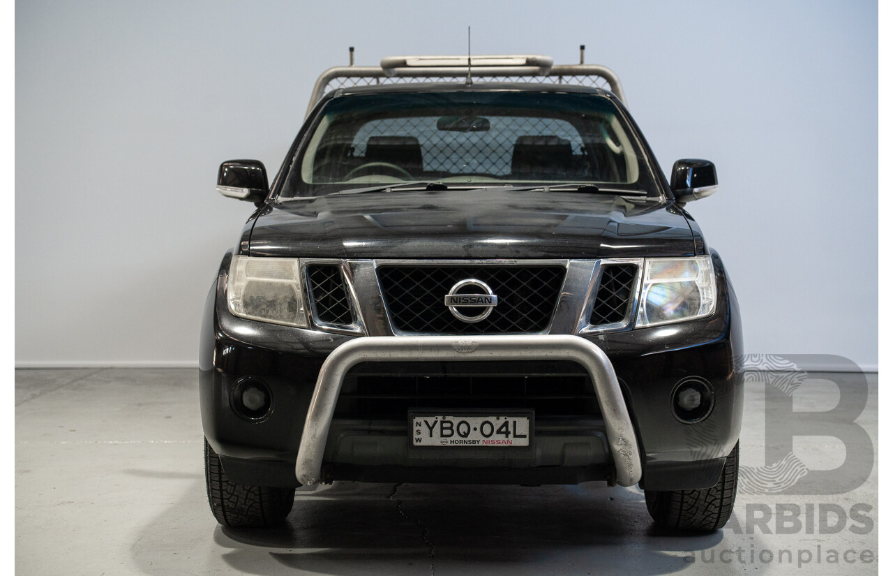 01/2013 Nissan Navara ST (4x4) D40 Dual Cab P/Up Black Turbo Diesel 2.5L