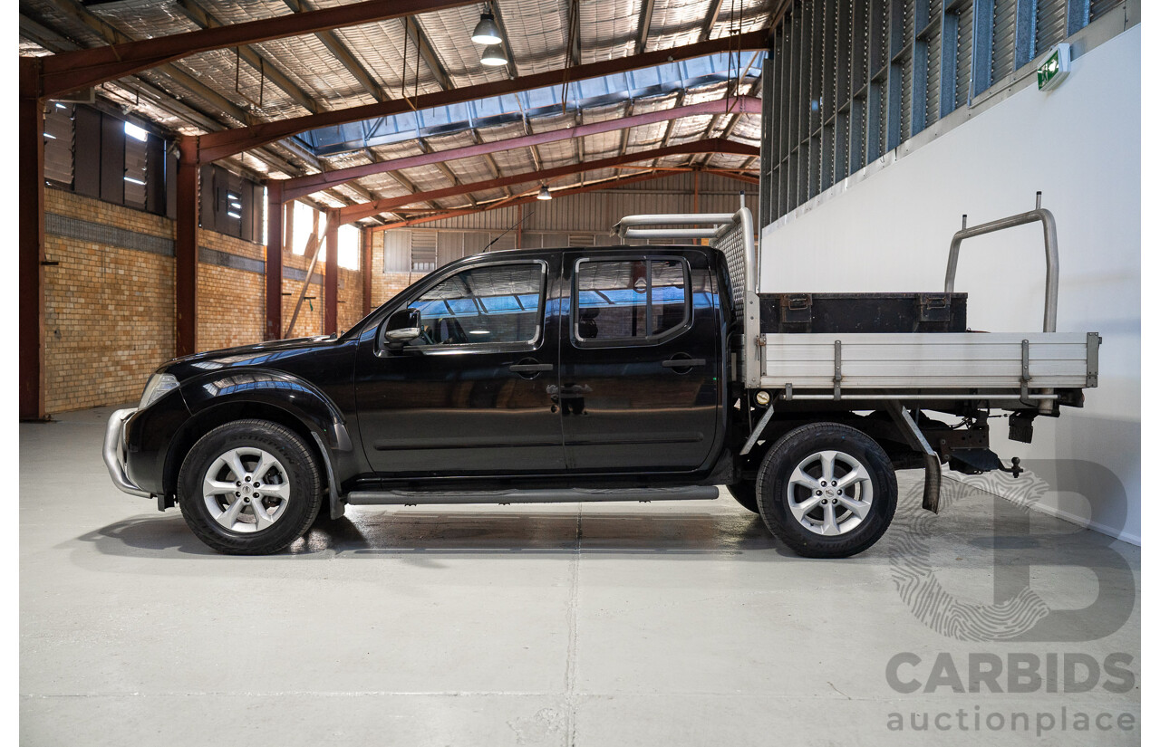 01/2013 Nissan Navara ST (4x4) D40 Dual Cab P/Up Black Turbo Diesel 2.5L