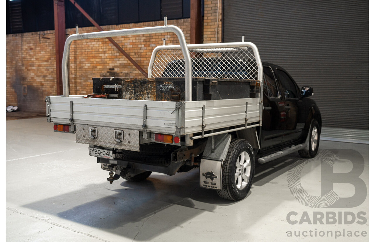 01/2013 Nissan Navara ST (4x4) D40 Dual Cab P/Up Black Turbo Diesel 2.5L