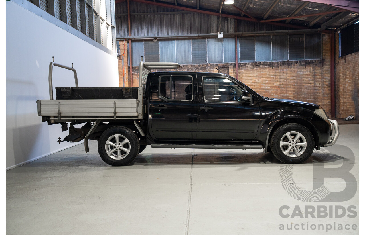 01/2013 Nissan Navara ST (4x4) D40 Dual Cab P/Up Black Turbo Diesel 2.5L