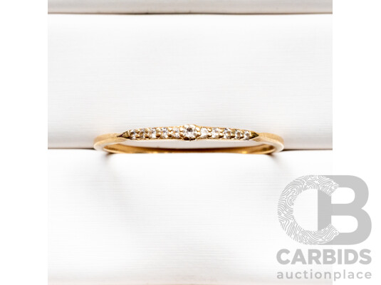 Vintage 14ct Yellow Gold & Diamond Fine Wedder - Size - L