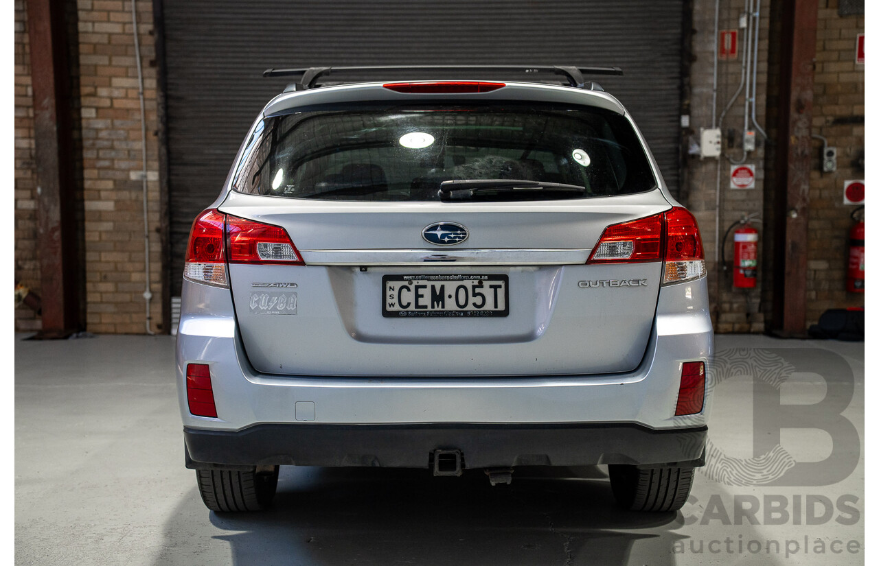 03/2012 Subaru Outback 2.5i Premium (AWD) MY12 4d Wagon Silver 2.5L