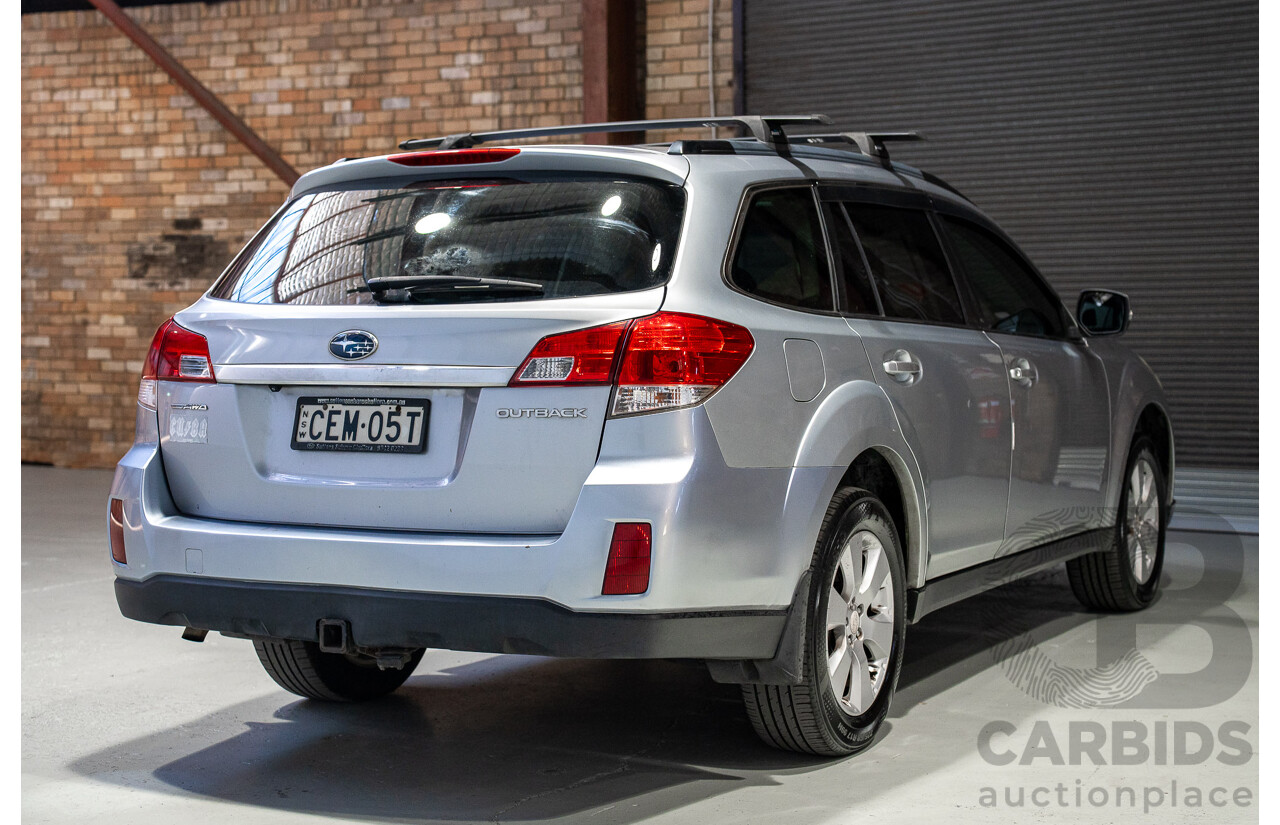 03/2012 Subaru Outback 2.5i Premium (AWD) MY12 4d Wagon Silver 2.5L