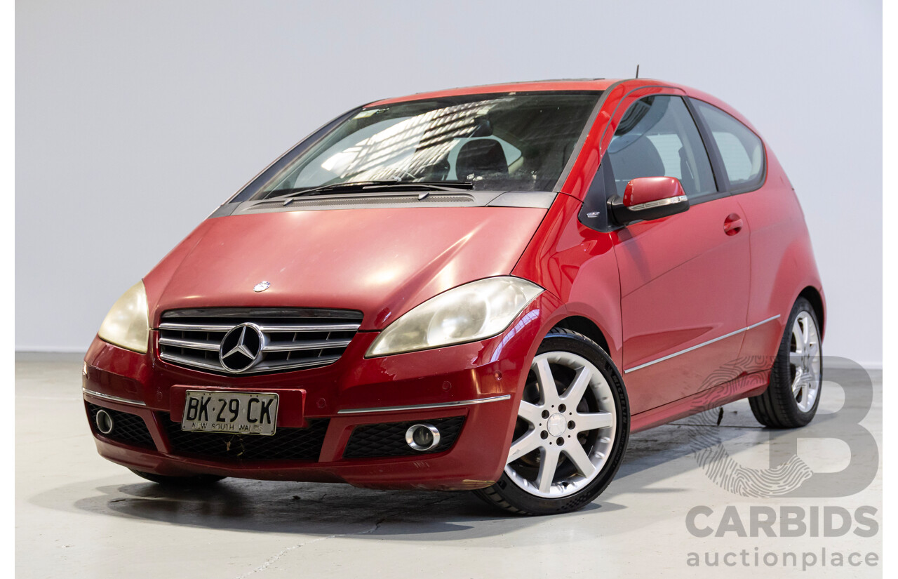 10/2008 Mercedes-Benz A200 Avantgarde W169 09 Upgrade 5d Hatchback Red 2.0L