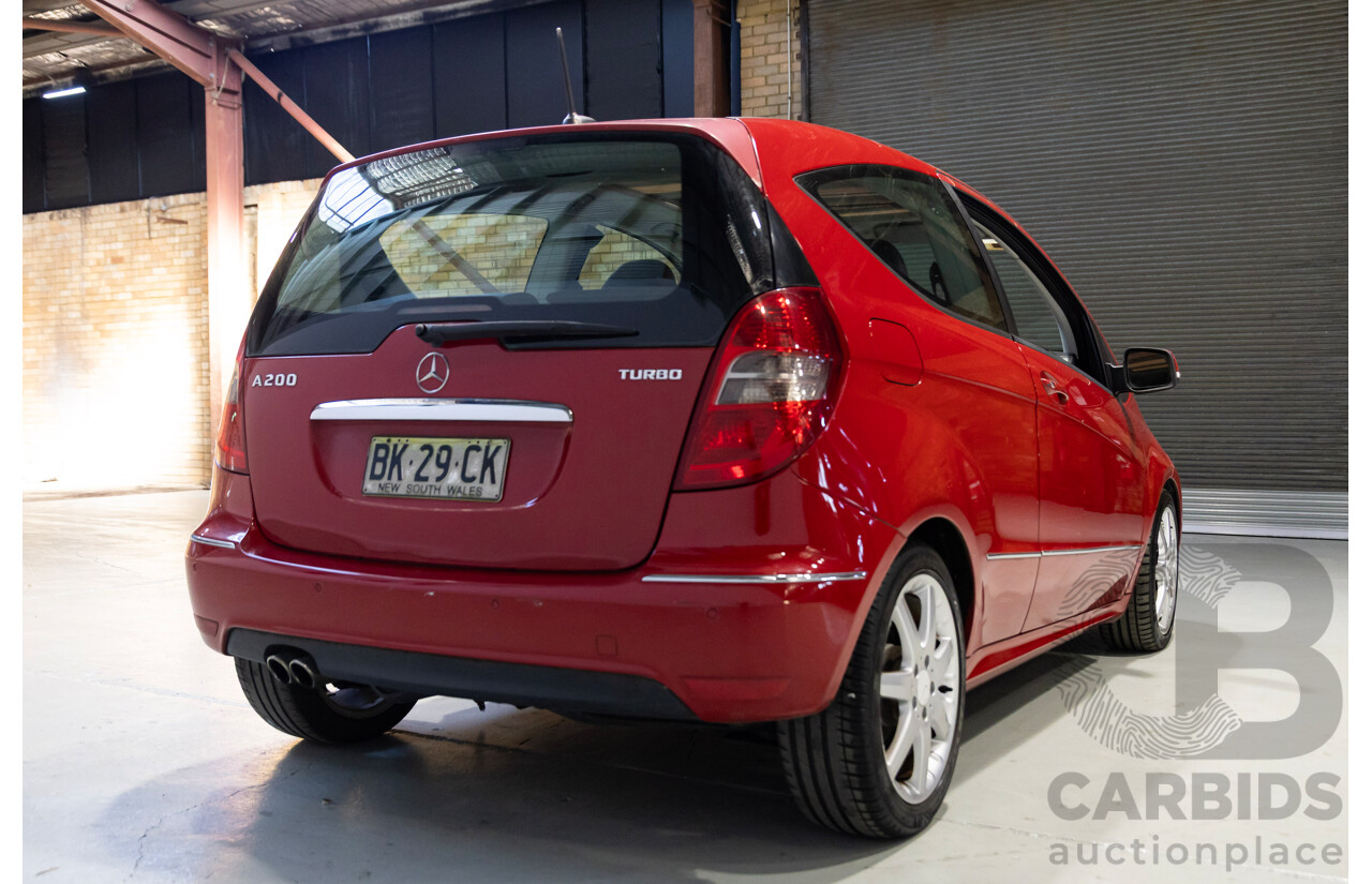 10/2008 Mercedes-Benz A200 Avantgarde W169 09 Upgrade 5d Hatchback Red 2.0L