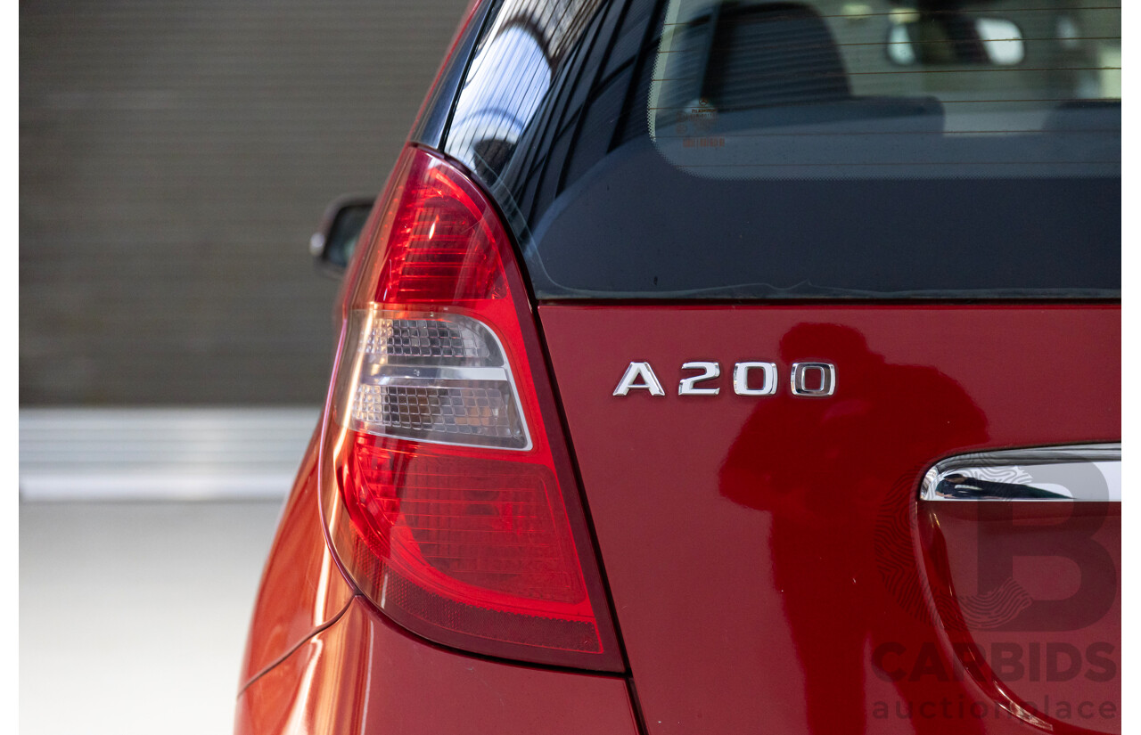 10/2008 Mercedes-Benz A200 Avantgarde W169 09 Upgrade 5d Hatchback Red 2.0L