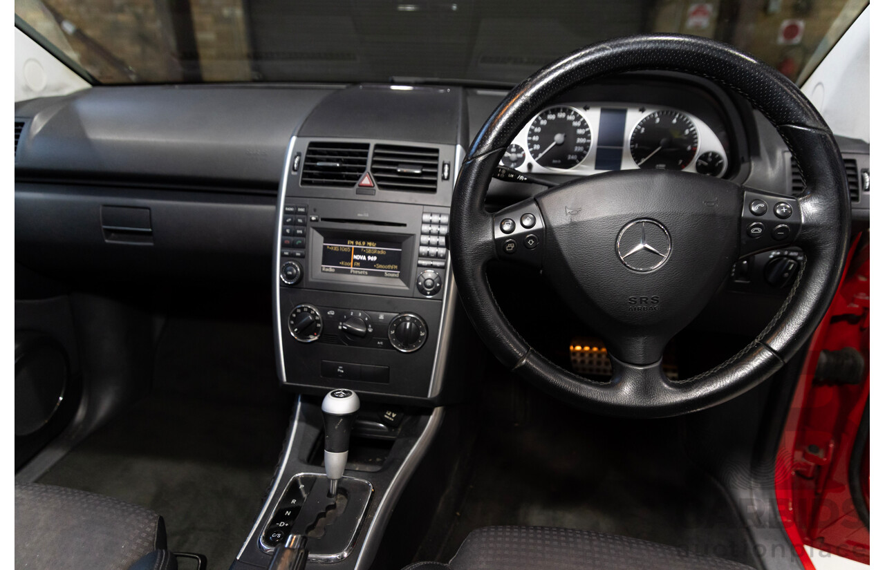 10/2008 Mercedes-Benz A200 Avantgarde W169 09 Upgrade 5d Hatchback Red 2.0L