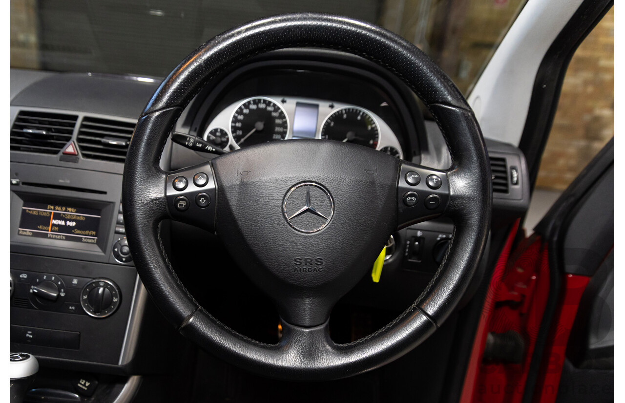 10/2008 Mercedes-Benz A200 Avantgarde W169 09 Upgrade 5d Hatchback Red 2.0L