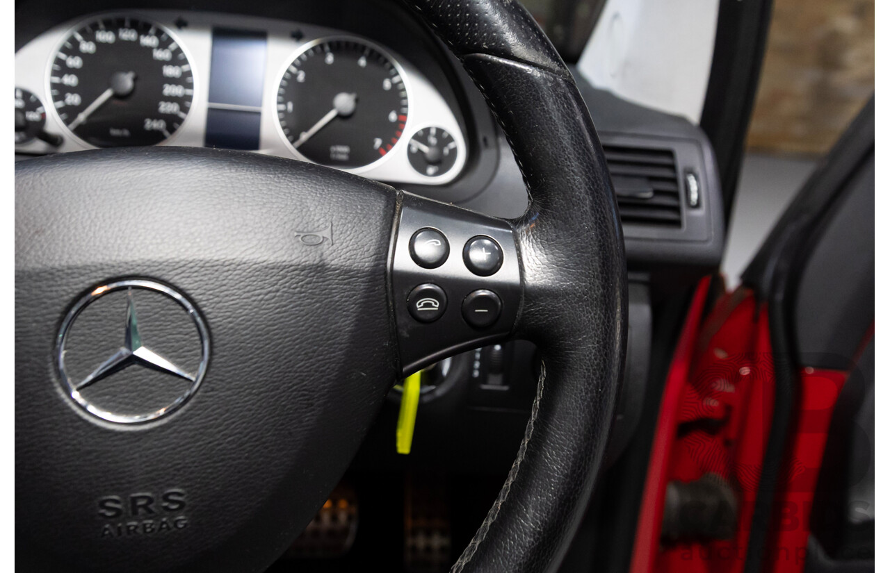10/2008 Mercedes-Benz A200 Avantgarde W169 09 Upgrade 5d Hatchback Red 2.0L