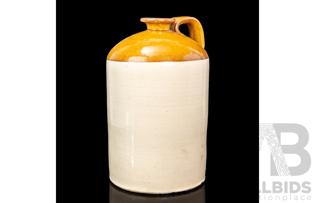 Vintage Bendigo Pottery Single Handled Salt Glaze Demijohn
