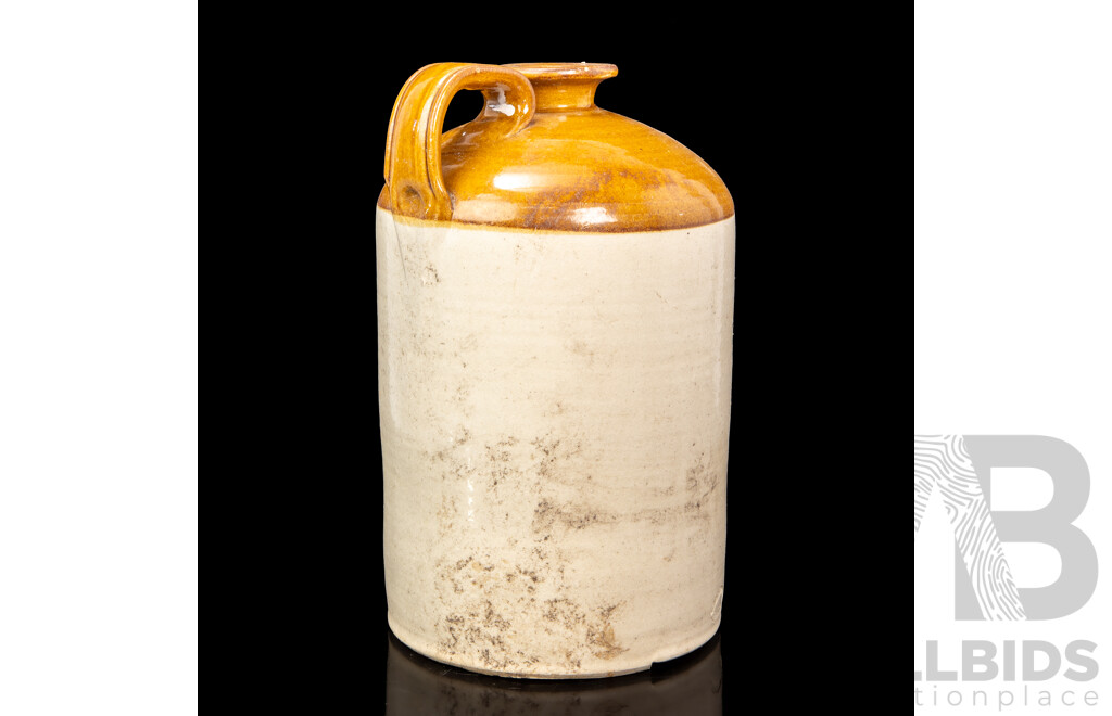 Vintage Bendigo Pottery Single Handled Salt Glaze Demijohn