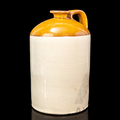 Vintage Bendigo Pottery Single Handled Salt Glaze Demijohn