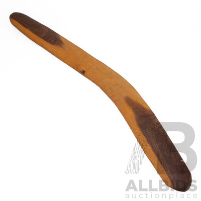 Vintage Carved Indigenous Mulga Wood Boomerang
