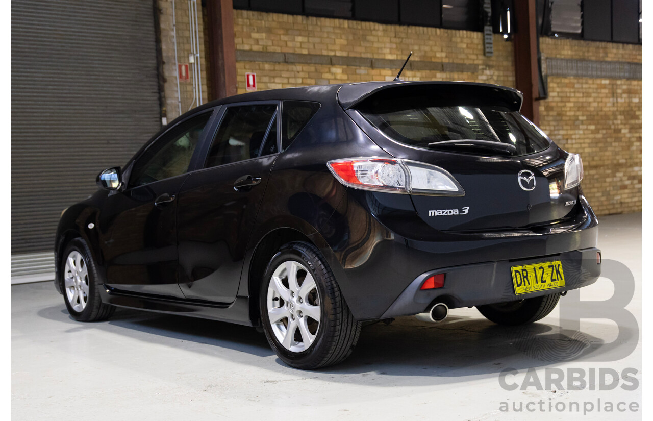12/2010 Mazda 3 BL 10 Upgrade 5d Hatchback Black 2.2L