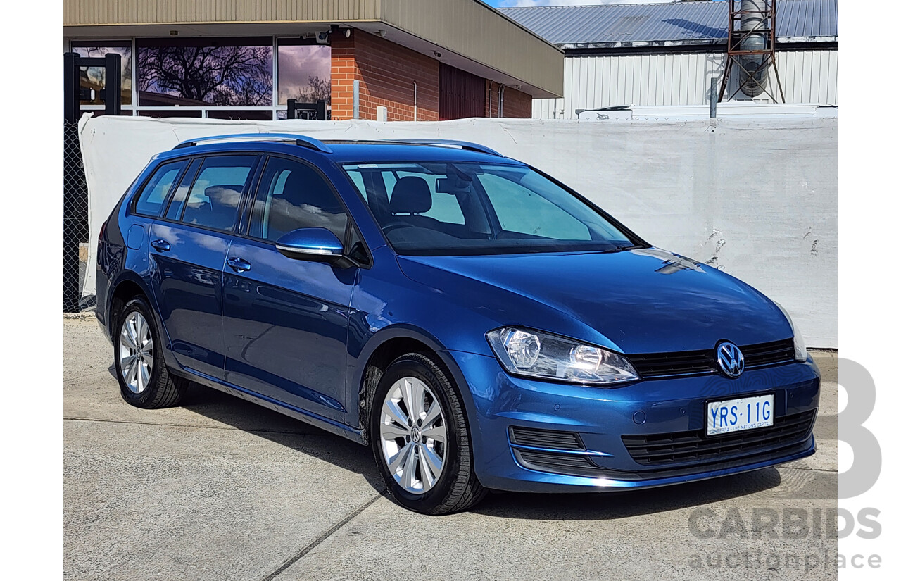09/2014 Volkswagen Golf 90 TSI Comfortline AU MY15 4d Wagon Blue 1.4L