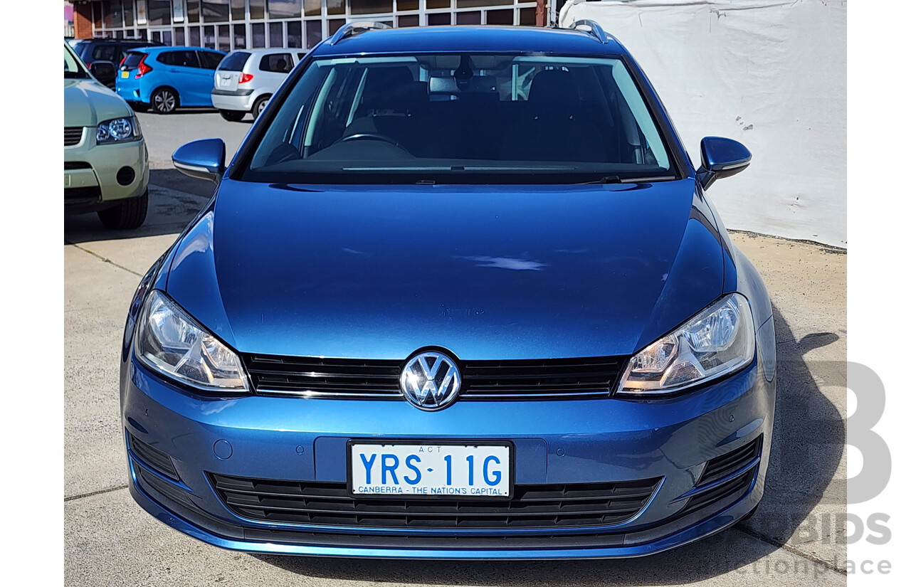 09/2014 Volkswagen Golf 90 TSI Comfortline AU MY15 4d Wagon Blue 1.4L