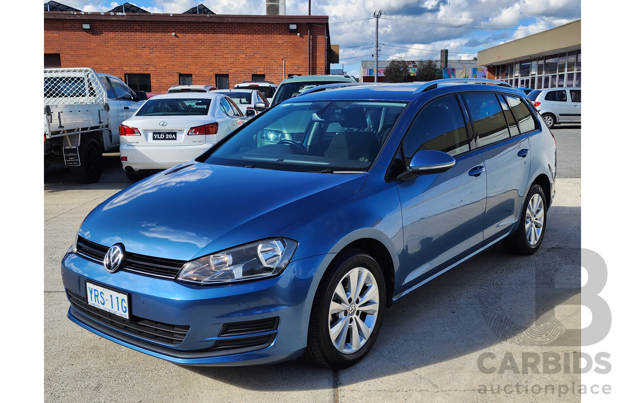 09/2014 Volkswagen Golf 90 TSI Comfortline AU MY15 4d Wagon Blue 1.4L