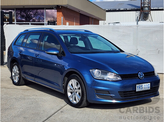 09/2014 Volkswagen Golf 90 TSI Comfortline AU MY15 4d Wagon Blue 1.4L