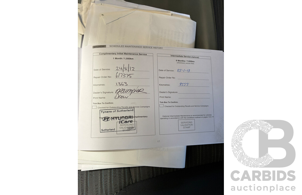 04/2012 Hyundai iLoad (RWD) TQ MY12 4d Van White 2.4L Converted Camper