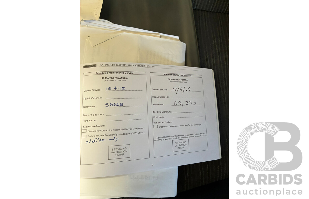 04/2012 Hyundai iLoad (RWD) TQ MY12 4d Van White 2.4L Converted Camper