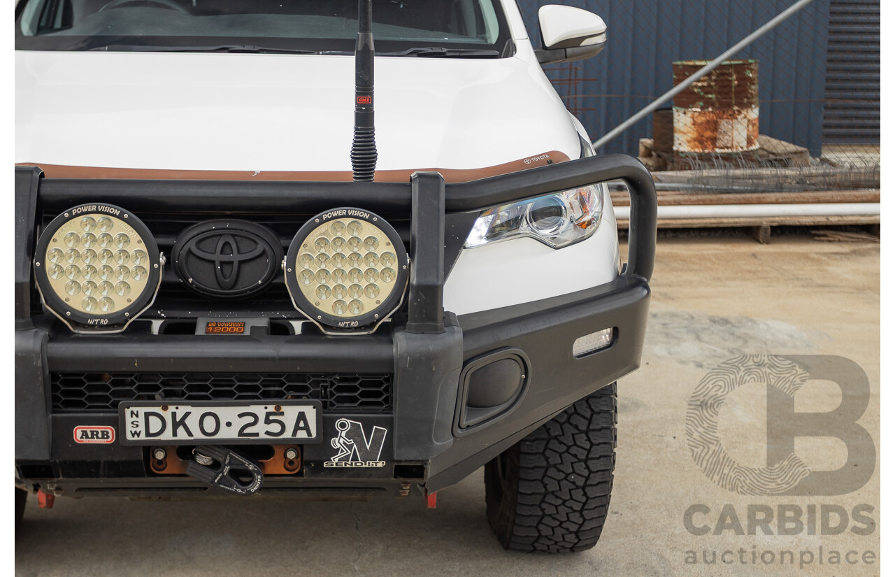 10/2015 Toyota Fortuner GX (4x4) GUN156R 4d Wagon White Turbo Diesel 2.8L
