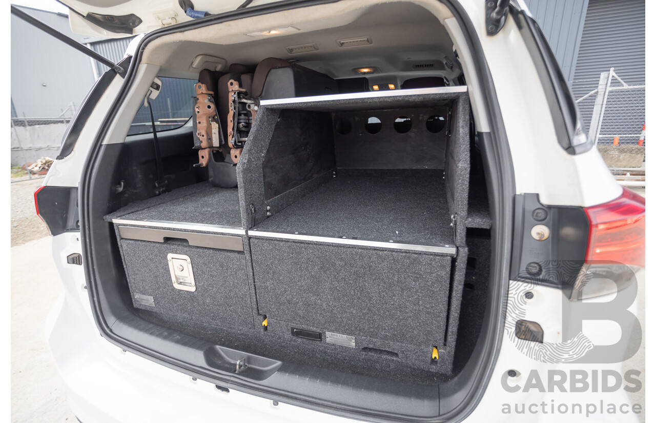 10/2015 Toyota Fortuner GX (4x4) GUN156R 4d Wagon White Turbo Diesel 2.8L