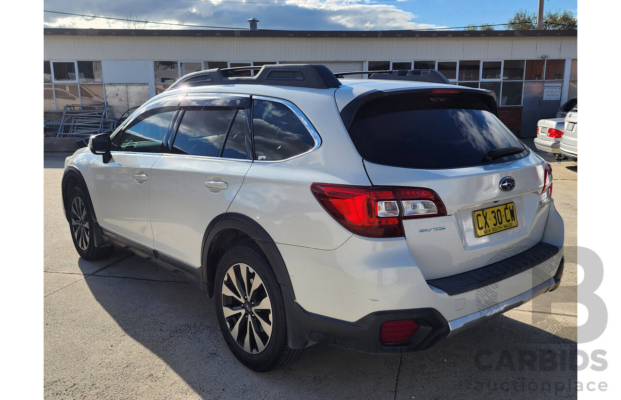 09/2017 Subaru Outback 2.5i Premium AWD MY17 4d Wagon White 2.5L