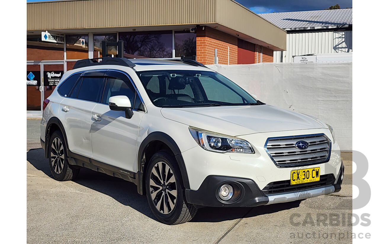 09/2017 Subaru Outback 2.5i Premium AWD MY17 4d Wagon White 2.5L