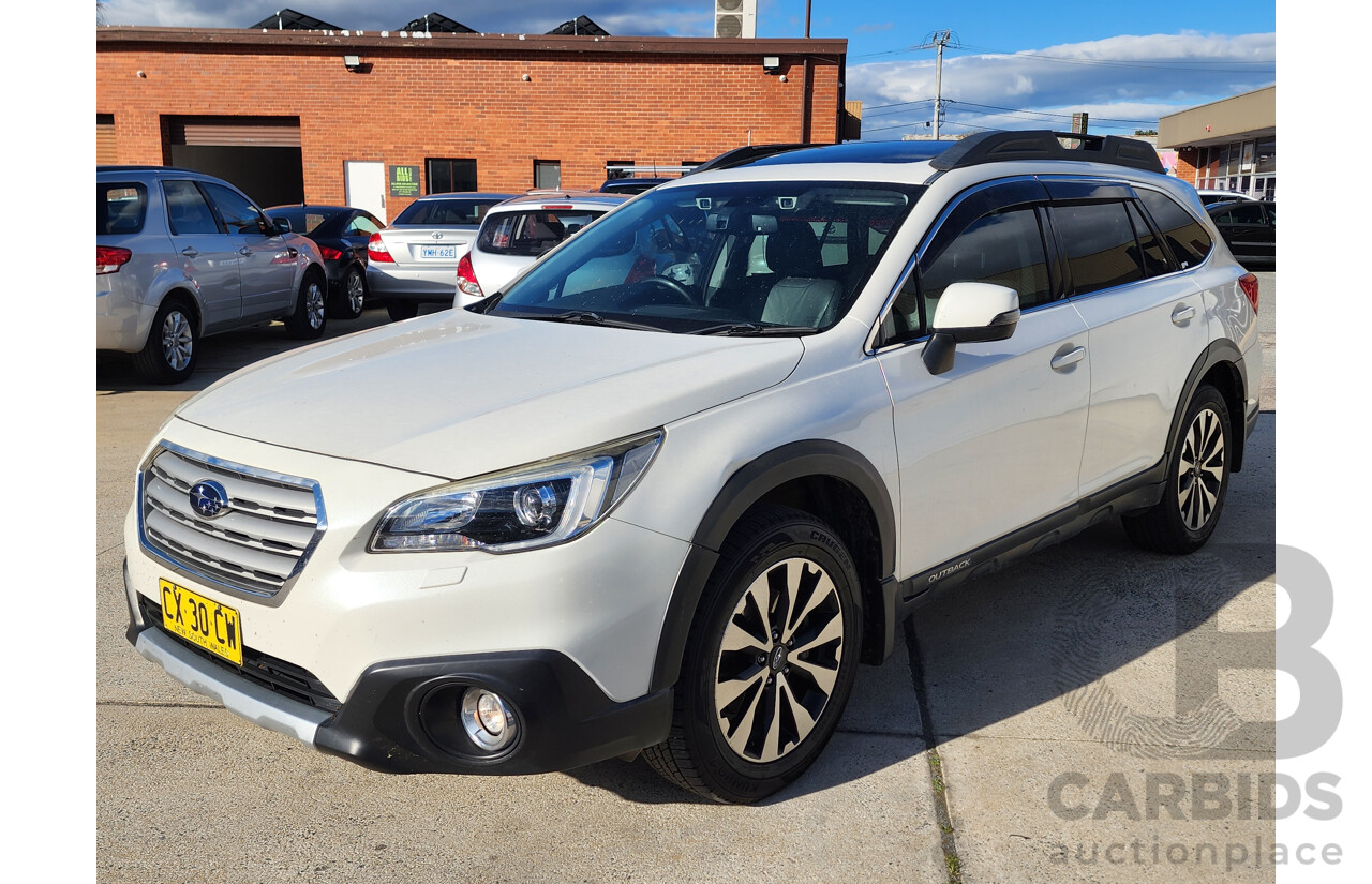 09/2017 Subaru Outback 2.5i Premium AWD MY17 4d Wagon White 2.5L
