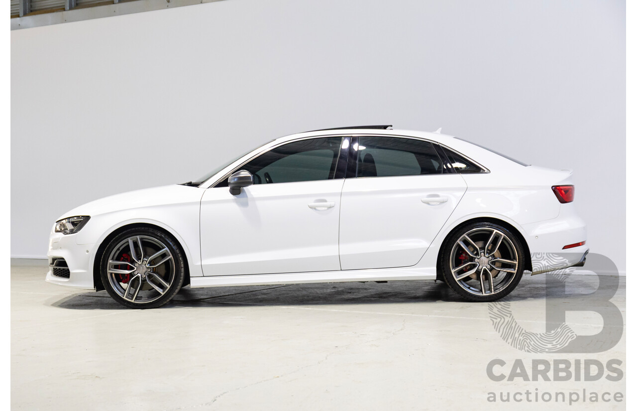 05/2014 Audi S3 2.0 TFSI Quattro (AWD) 8V MY15 4d Sedan Glacier White Turbo 2.0L