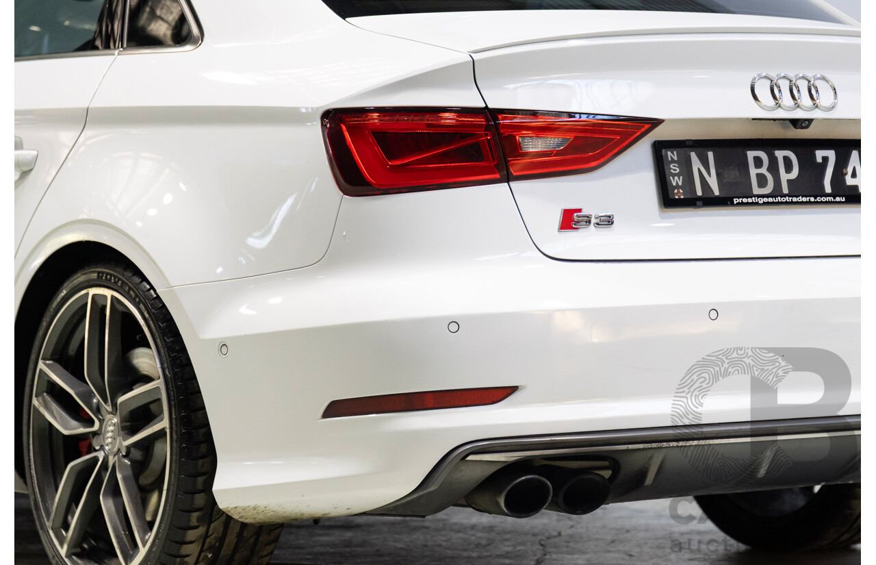 05/2014 Audi S3 2.0 TFSI Quattro (AWD) 8V MY15 4d Sedan Glacier White Turbo 2.0L
