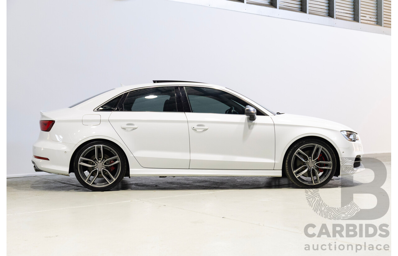 05/2014 Audi S3 2.0 TFSI Quattro (AWD) 8V MY15 4d Sedan Glacier White Turbo 2.0L