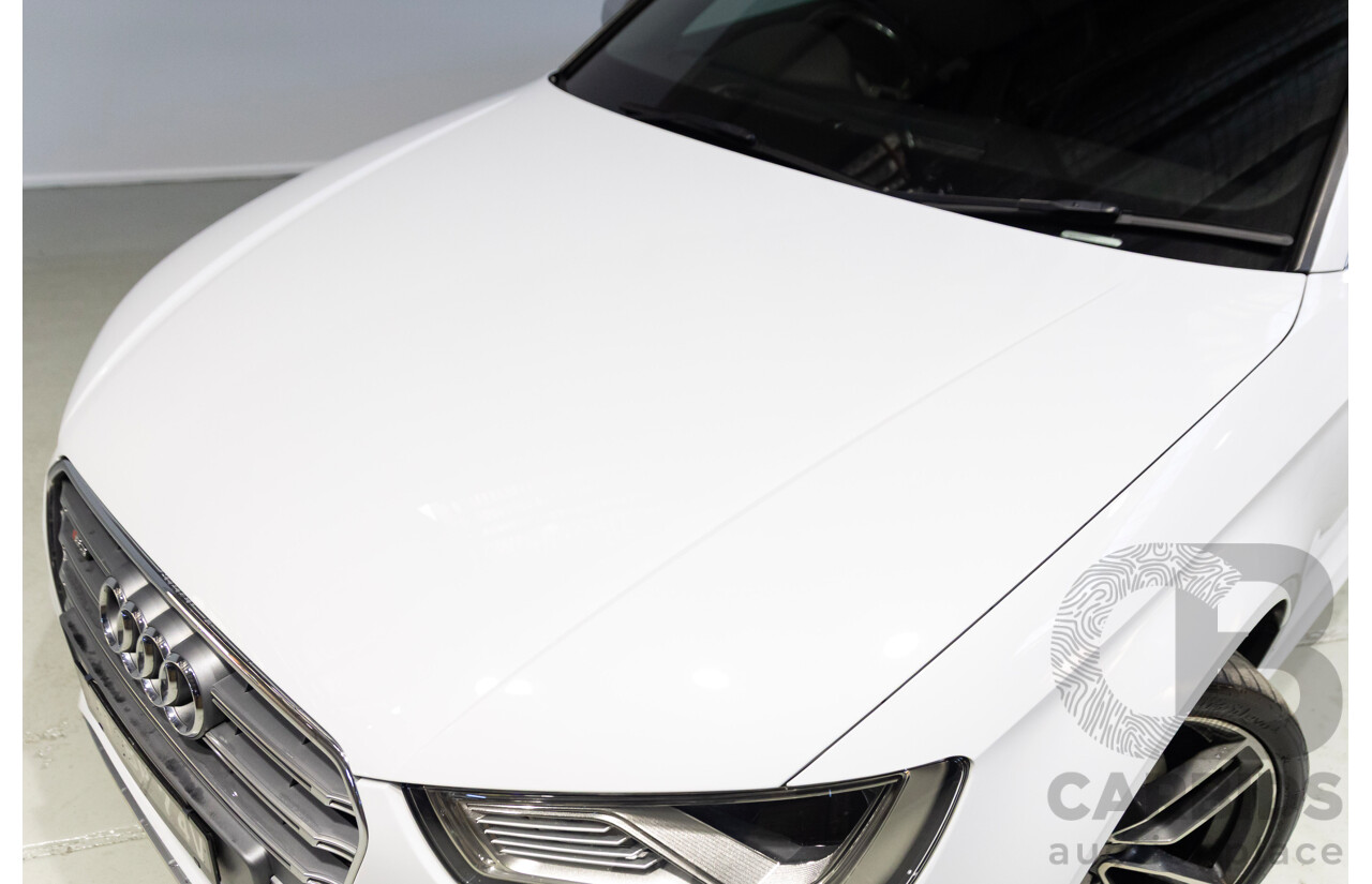 05/2014 Audi S3 2.0 TFSI Quattro (AWD) 8V MY15 4d Sedan Glacier White Turbo 2.0L