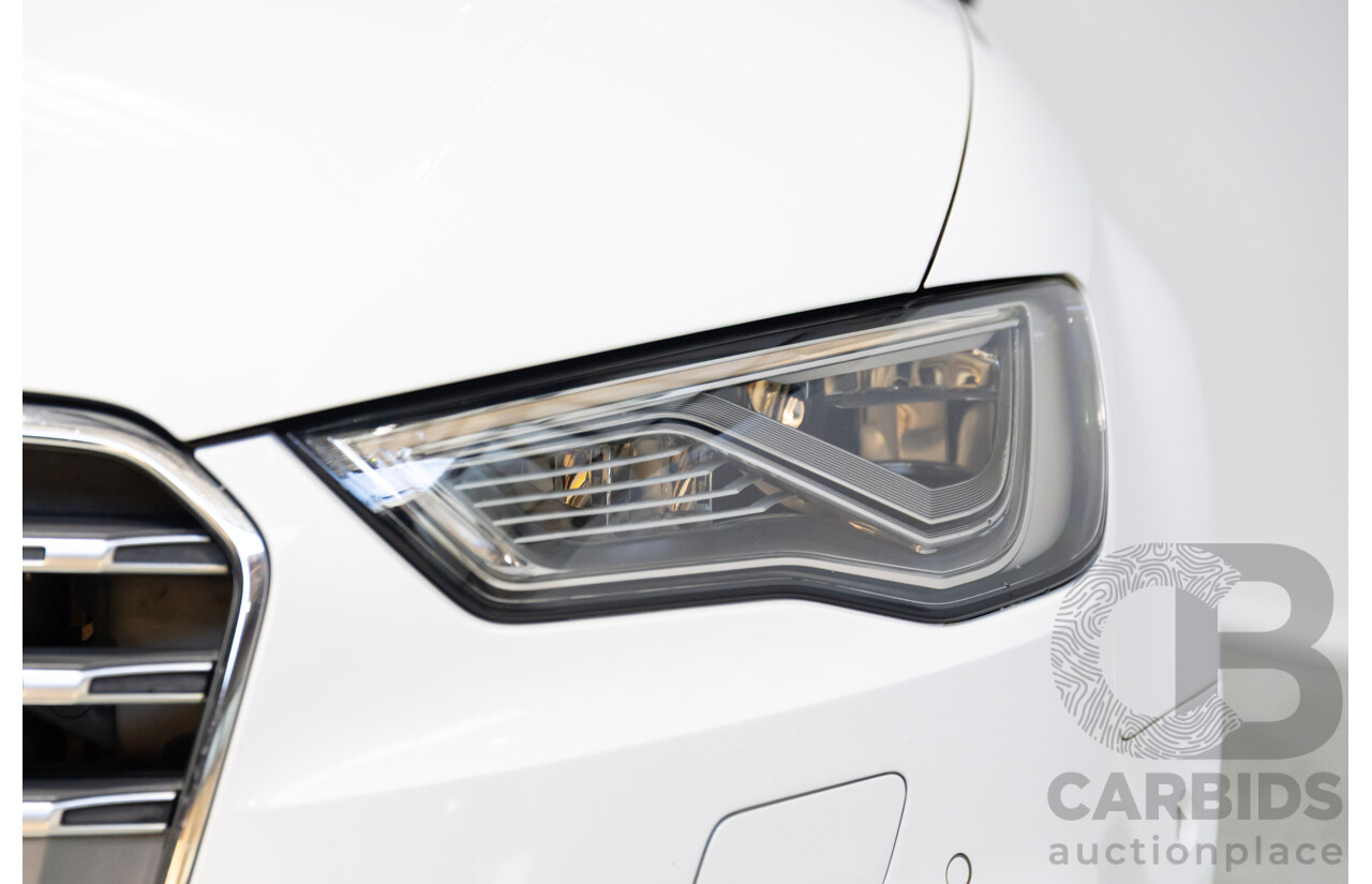 05/2014 Audi S3 2.0 TFSI Quattro (AWD) 8V MY15 4d Sedan Glacier White Turbo 2.0L