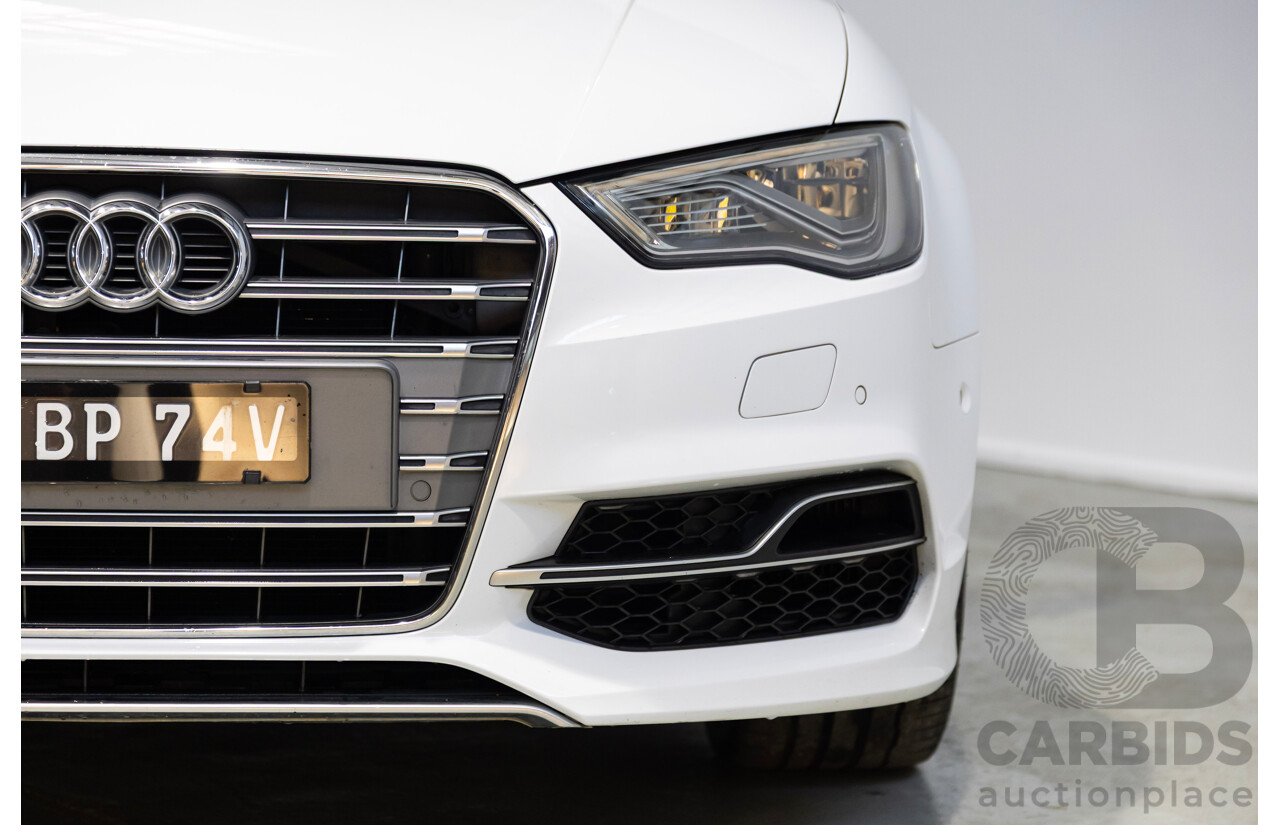 05/2014 Audi S3 2.0 TFSI Quattro (AWD) 8V MY15 4d Sedan Glacier White Turbo 2.0L