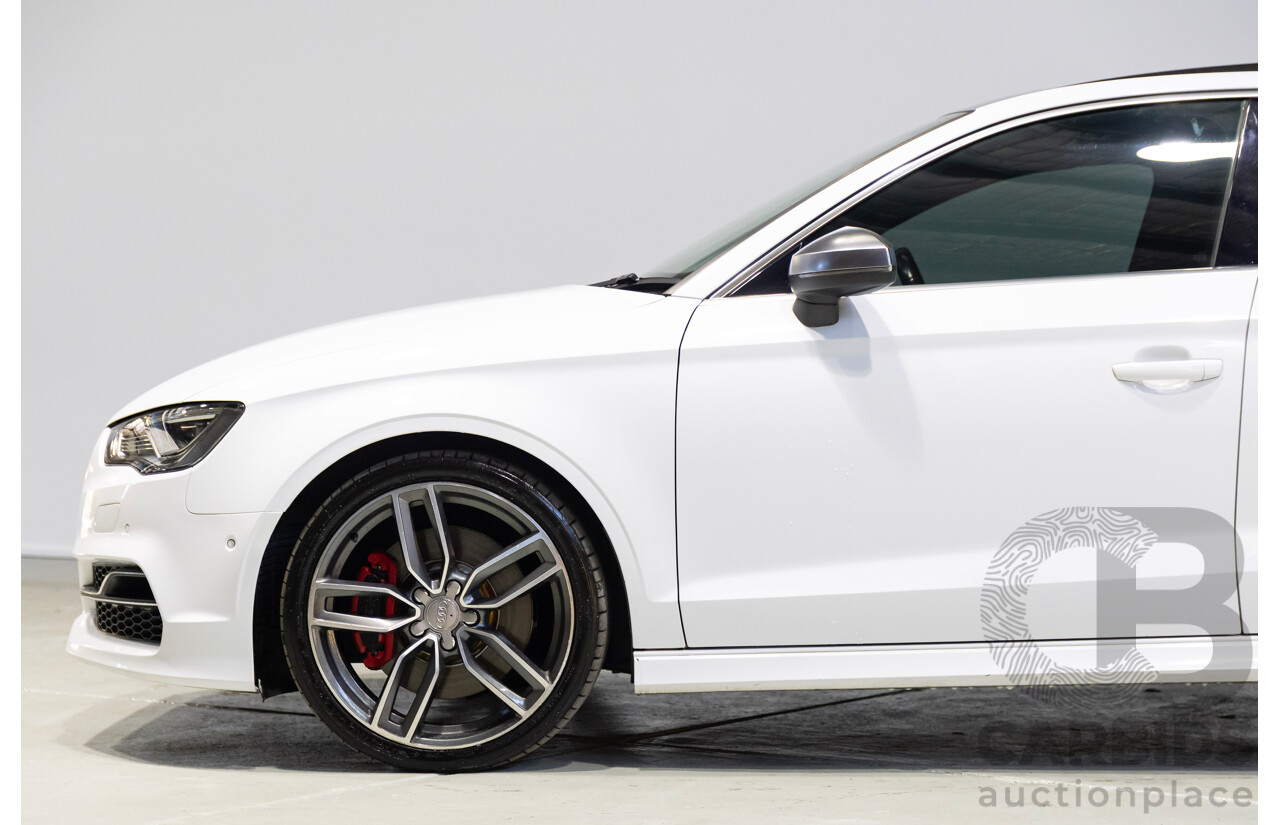 05/2014 Audi S3 2.0 TFSI Quattro (AWD) 8V MY15 4d Sedan Glacier White Turbo 2.0L