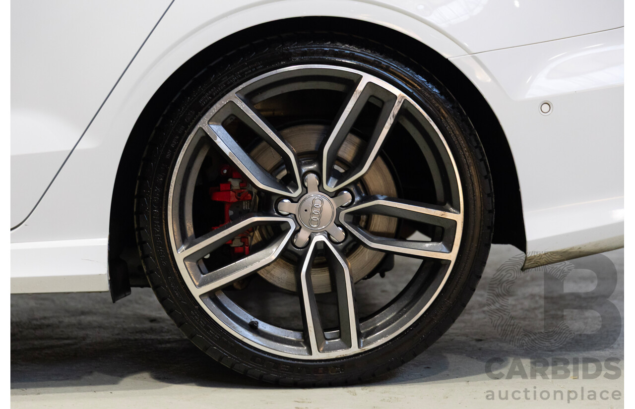05/2014 Audi S3 2.0 TFSI Quattro (AWD) 8V MY15 4d Sedan Glacier White Turbo 2.0L