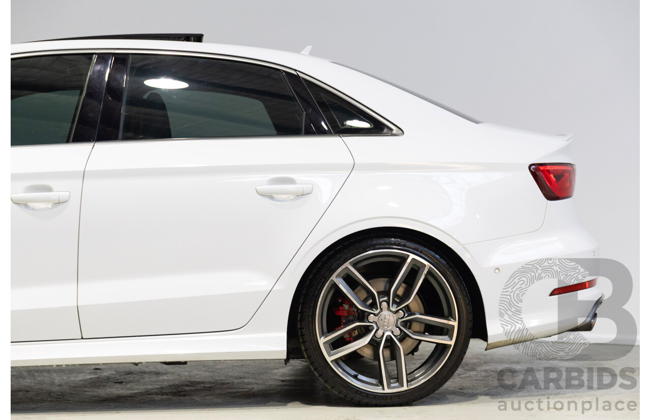 05/2014 Audi S3 2.0 TFSI Quattro (AWD) 8V MY15 4d Sedan Glacier White Turbo 2.0L