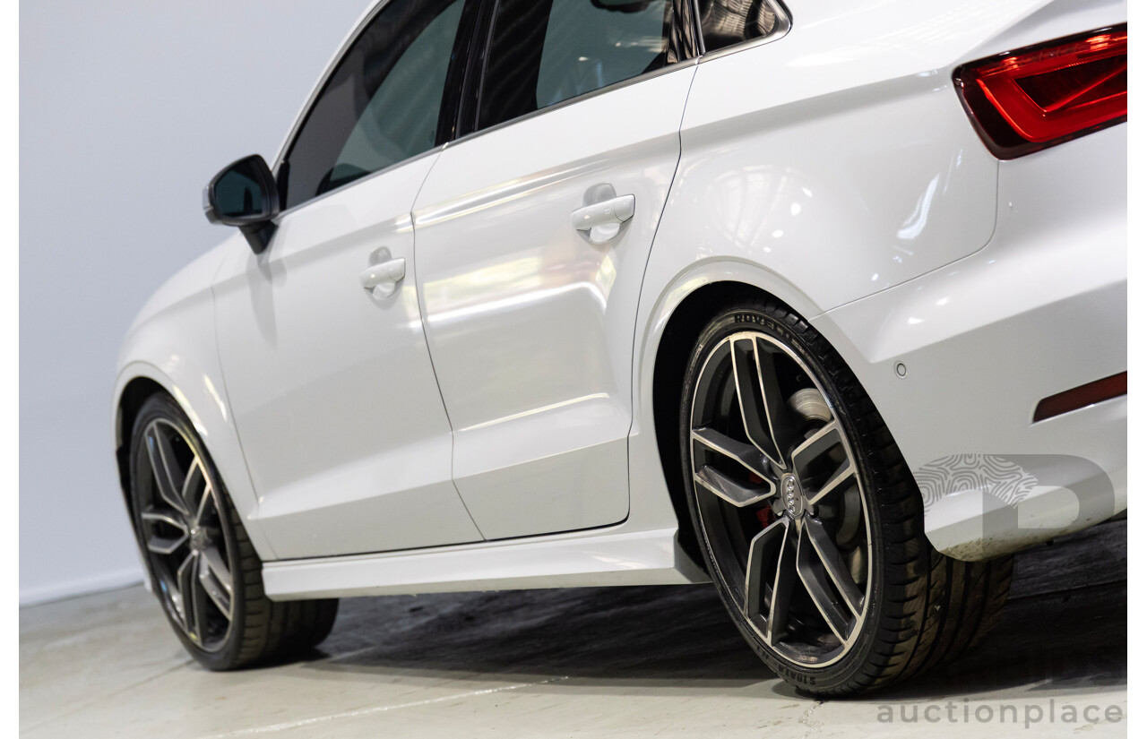 05/2014 Audi S3 2.0 TFSI Quattro (AWD) 8V MY15 4d Sedan Glacier White Turbo 2.0L