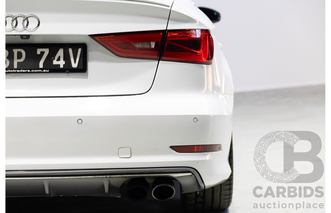 05/2014 Audi S3 2.0 TFSI Quattro (AWD) 8V MY15 4d Sedan Glacier White Turbo 2.0L